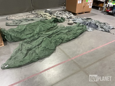 (24) Insect Protectors, (3) Combat Shelters, (7) Sleeping Mats & Assorted Items