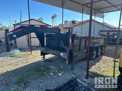 2020 Texas Pride DT71821KBP 17 ft Tri/A Demolition Gooseneck Remolque Ligero de Volteo