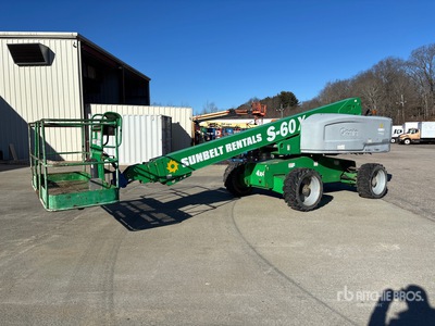 2015 Genie S-60X 4WD Diesel رافعة تليسكوبية بذراع تطويل