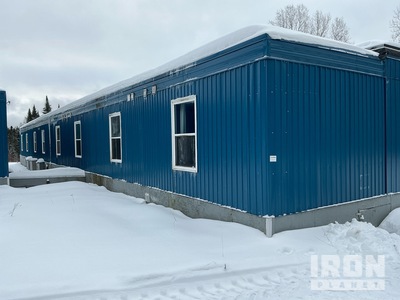 Quantity of (4) 2018 RCM VIP Modular 4 Unit 60 ft x 12 ft 16 Person Frameless Mobiel kamp