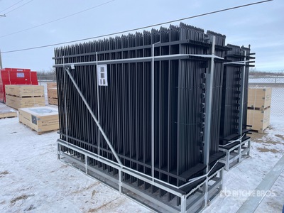 Quantity of (30) 2026 KJ K0710-30 9 ft 9 in x 6 ft 6 in Powder Coated Fencing (Unused)