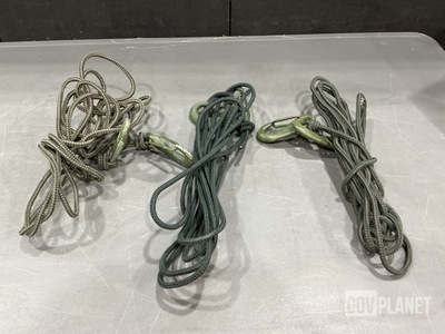 (3) Single Leg Fiber Rope Assemblies