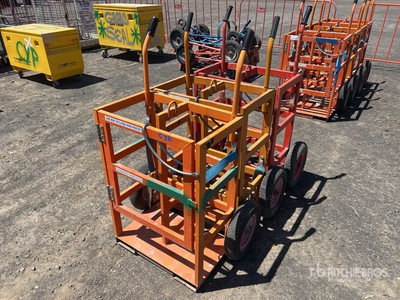 Quantity of (3) Gas Cylinder Trolleys Articoli da ferramenta e di consumo