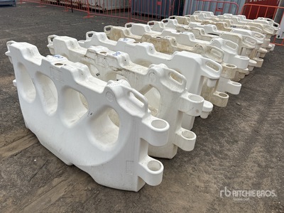 Quantity of (11) Trafix Water Filled Safety Barrière