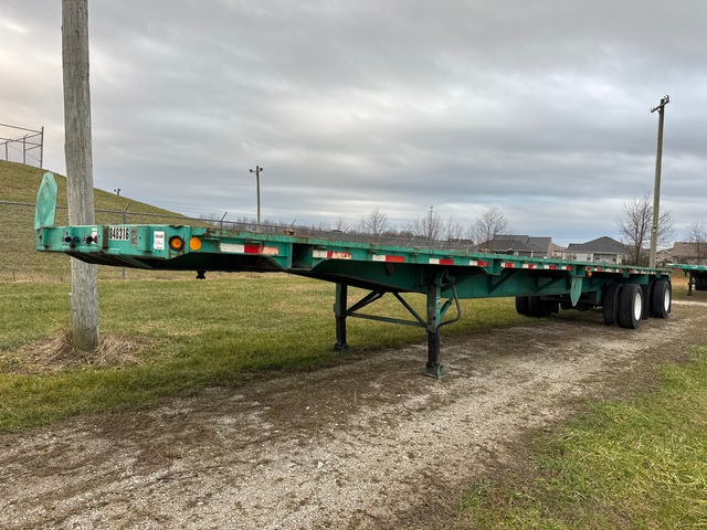 1992 Fontaine FTW-5-8048WSAW 48 ft T/A Spread Axle Flatbed Trailer