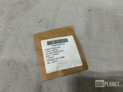 (845) Acufast Aircraft MS21250-02010 Shear Bolts