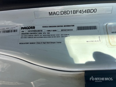 2022 Kenworth T680 Tracteur Routier Couchette