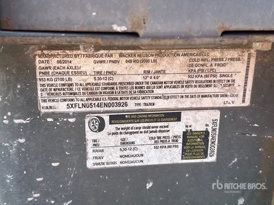 2014 Wacker LT6N Light Tower (Inoperable)