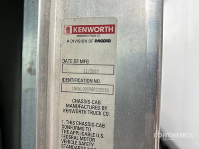 2008 Kenworth W900 6x4 Mixer Truck