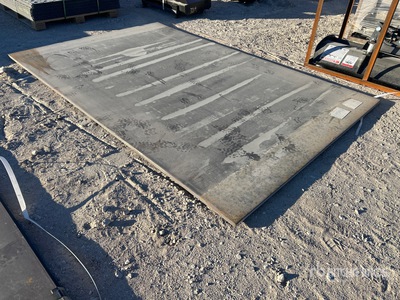 Quantity of (1) 2025 Kit Containers Steel 6 ft x 9 ft 6 in (1 in Thick) Road Placas de acero