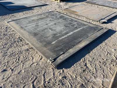 Quantity of (2) 2025 Kit Containers Steel 6 ft 1 in x 8 ft Road 3/4 inch thick Placas de acero