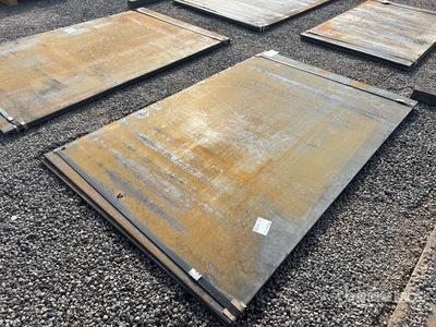 Quantity of (2) 2025 Kit Containers Steel 5 ft x 8 ft (.75 in Thick) Steel Plates