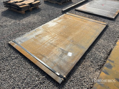 Quantity of (2) 2025 Kit Containers Steel 5 ft x 8 ft (.75 in Thick) Steel Plates