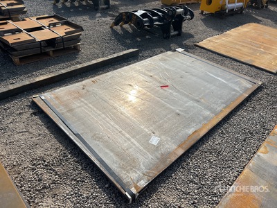 Quantity of (2) 2025 Kit Containers Steel 5 ft x 8 ft 6 in (.75 in Thick) Steel Plates