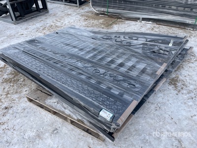 Quantity of (2) 2026 Suihe NG-14Eu-2 13 ft 6 in x 7 ft 10 in Wrought Iron Bi-Parting Driveway Gate (Unused)