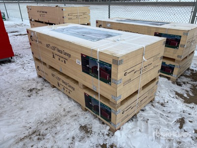 2026 KJ K2545G 46 ft x 25 ft Double Garage Metal Shed (Unused)