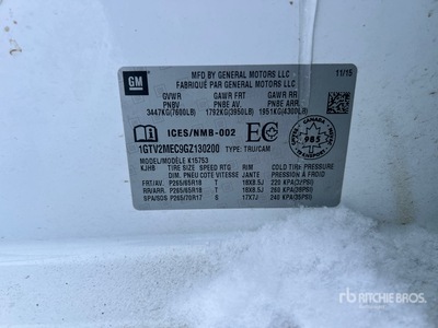 2016 GMC Sierra 1500 SLE 4x4 Extended Cab Pickup