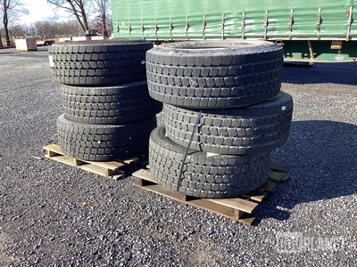 (6) Goodyear 445/65R22.5 Tires