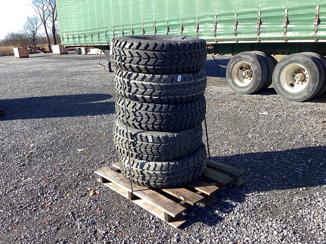 (5) Goodyear 37x12.50R16.5LT Tires