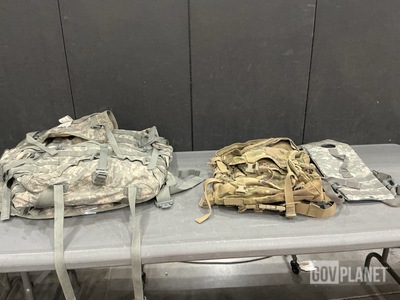 (115) Hydration System Carriers, (9) Field Packs & Assorted Items