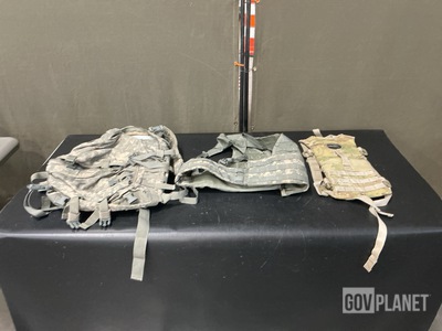 (37) Assault Packs, (54) Hydration System Carriers & Assorted Items