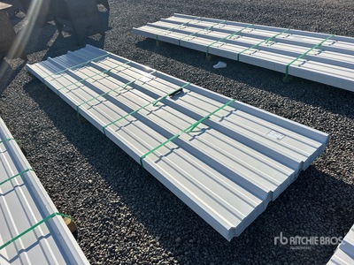 Quantity of (50) 2025 Kit Containers 12 Ft Corrugated Tin (Unused)