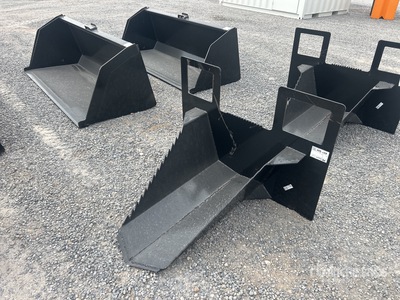 2025 Kit Containers QT-TS-40 スキッドステアローダー用 スタンプバケット (Unused)