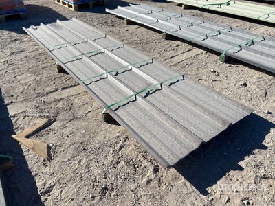 Quantity of (20) 2025 Kit Containers Steel R Panel 12 ft x 3 ft (Unused)