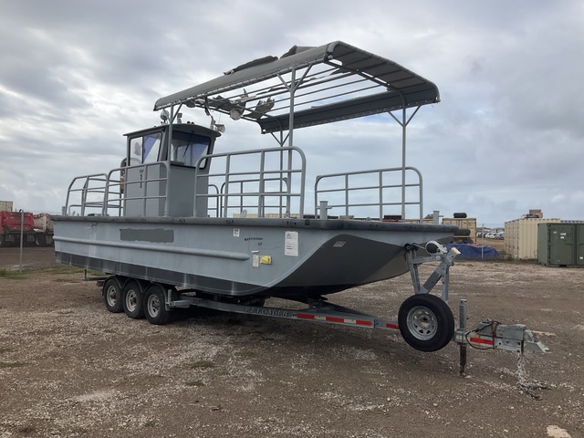 Oil Skimmer Boat w/Trailer