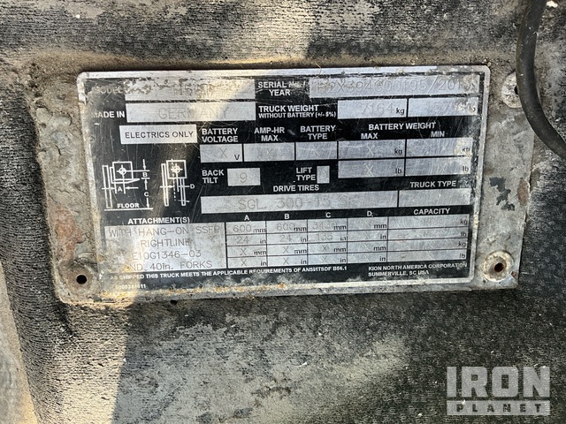 MONTACARGAS 2016 LINDE H50EVO