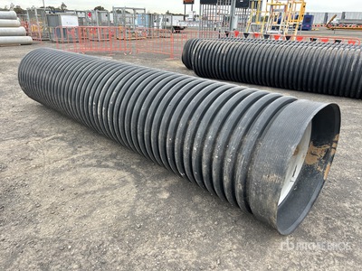 Quantity of (2) HDPE Corrugated Tubo