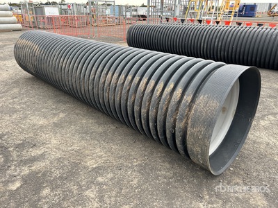 Quantity of (2) HDPE Corrugated Tubo