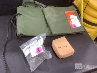 (1) Light Assembly, (7) Coil Assemblies, (2) Curtains & Assorted Items