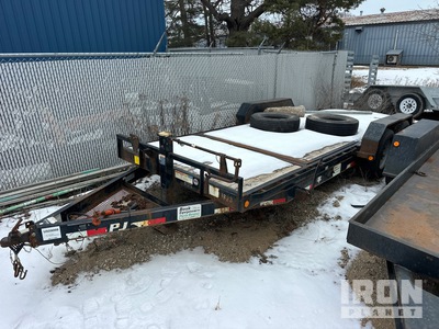 2018 P.J Trailer T6202 14000 lb 21 ft T/A Equipment Trailer