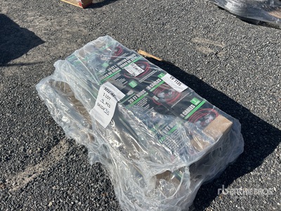 Quantity of (4) 1 Gauge 25 ft Heavy Duty Booster Cable (Unused)