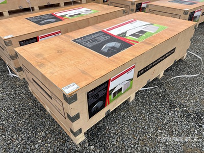 2026 SUNTOP S2322 Double Garage Metal Shed (Unused)