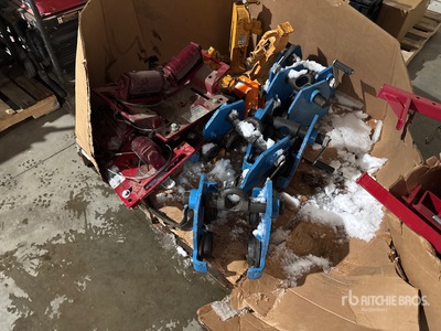 Quantity of (5) Beam Trolleys, Quantity of (2) Beam Rollers, & Quantity of (6) Foot Jacks