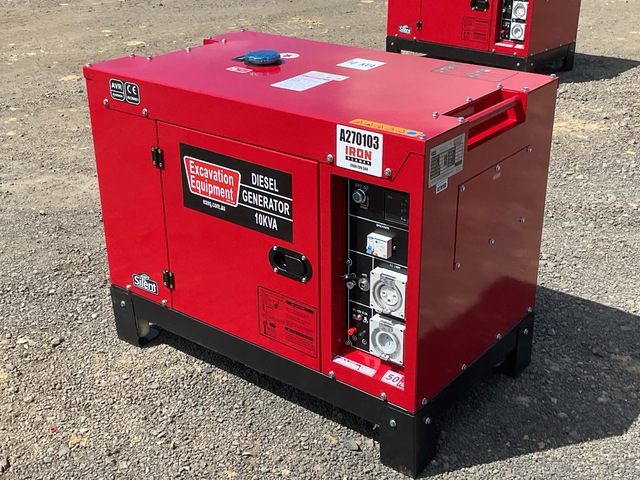 2024 EXEQ 10-1 10 kVA Skid-Mounted Generator Set (Unused)