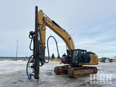 2012 Cat 336E with 2005 Traxxon TR-EX 2000 Rock Drill Tracked Excavator