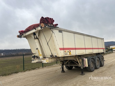 2008 STAS S339CX1BL24 7400 mm Tri/A Semi-Remorque Benne 3 Essieux Remolque banera