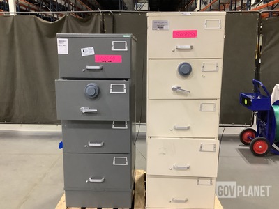 (1) Mosler SF-04 Filing Cabinet Safe & (1) Mosler SFC-5 Filing Cabinet Safe