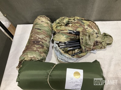 (5) Shelter Systems, (45) Self-Inflating Sleeping Mats & Assorted Items