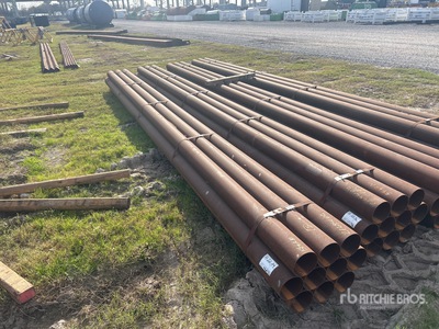 Quantity of (10) 5 1/2 in steel Pijp