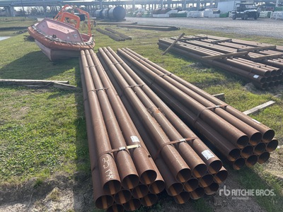 Quantity of (10) 5 1/2 in Steel Pijp