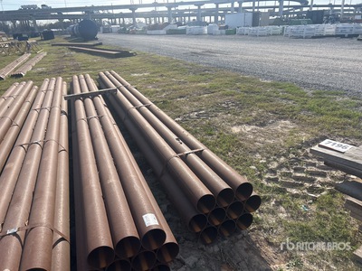 Quantity of (10) 5 1/2 in steel Pijp