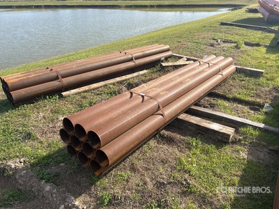 Quantity of (10) 5 1/2 in steel Pijp