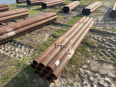 Quantity of (10) 5 1/2 in steel Pipe