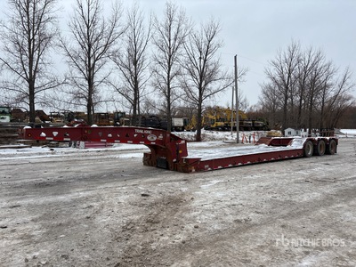 2008 Trail King 49895 kg Tri/A Double Drop Removable Gooseneck HG Series Lowboy Trailer