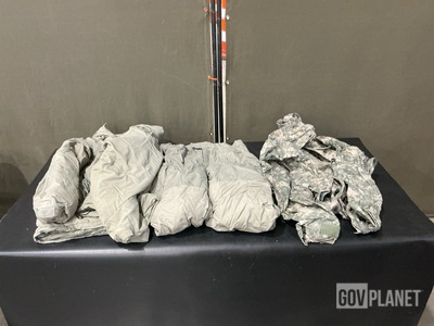 (3) Wet Weather Parkas, (1) Cold Weather Parka & Assorted Items