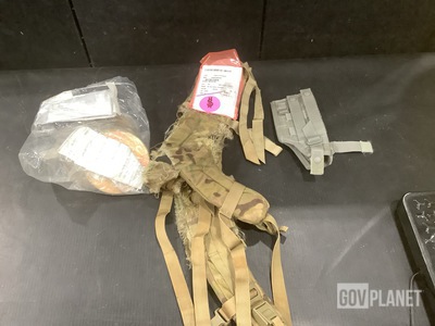 (26) Enhanced Frame Shoulder Straps, (20) Pistol Holsters & Assorted Items